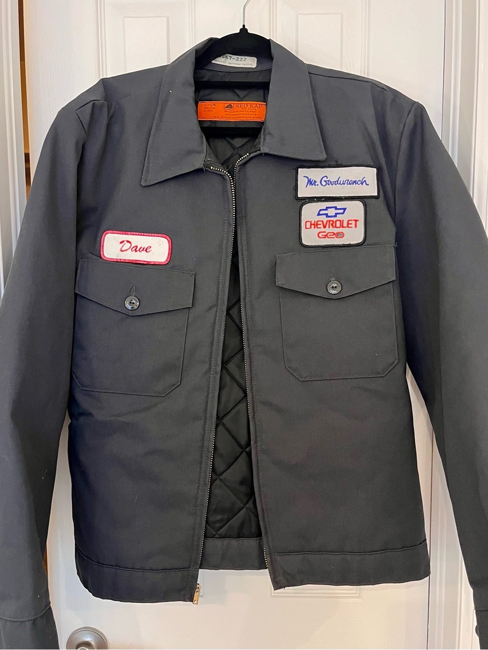 Vintage 1990s Red Kap Work Jacket – Men’s Large Long (L-LN) – Mr. Goodwrench - Picture 1 of 6